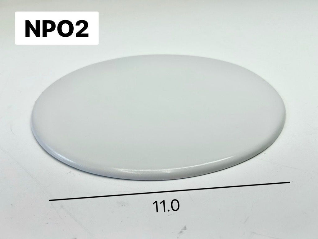 NPO2 - NUMBER PLATE OVAL FLAT NO BEAD
