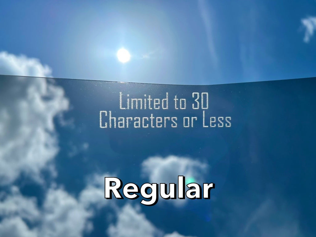 Windshield Engraving